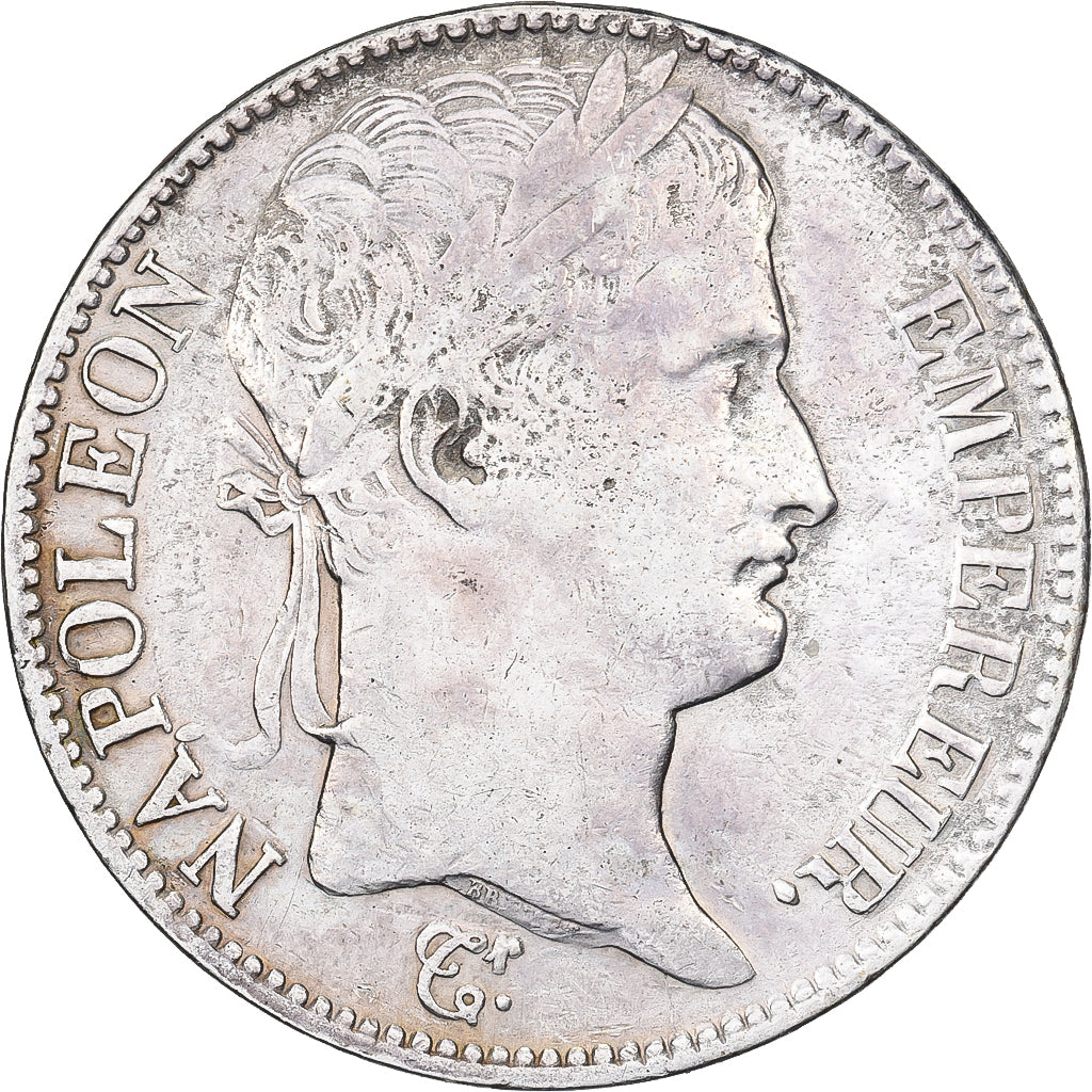 Francja, 5 Francs, Napoléon I, 1811, Perpignan, Srebro, VF(30-35), Gadoury:584