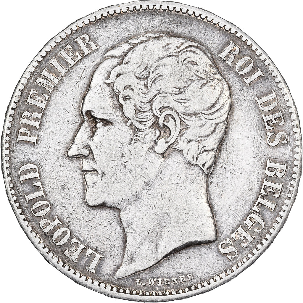 Belgium, Leopold I, 5 Francs, 5 Frank, 1850, Silver, VF(30-35), KM:17