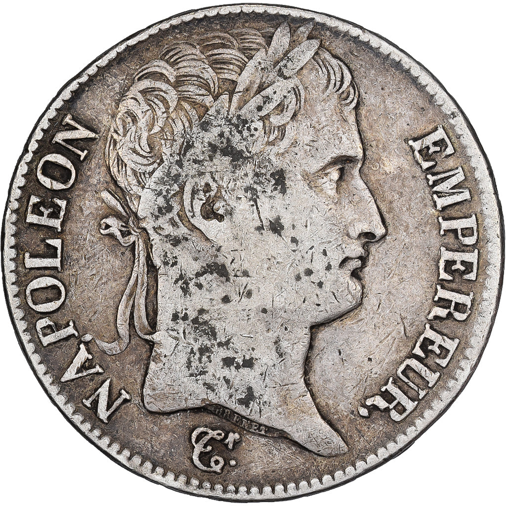 Francja, 5 Francs, Napoléon I, 1811, Nantes, Srebro, VF(20-25), KM:694.14