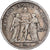 France, 5 Francs, Hercule, 1848, Strasbourg, Argent, TB+, Gadoury:683, KM:756.2