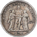 France, 5 Francs, Hercule, 1848, Strasbourg, Argent, TB+, Gadoury:683, KM:756.2