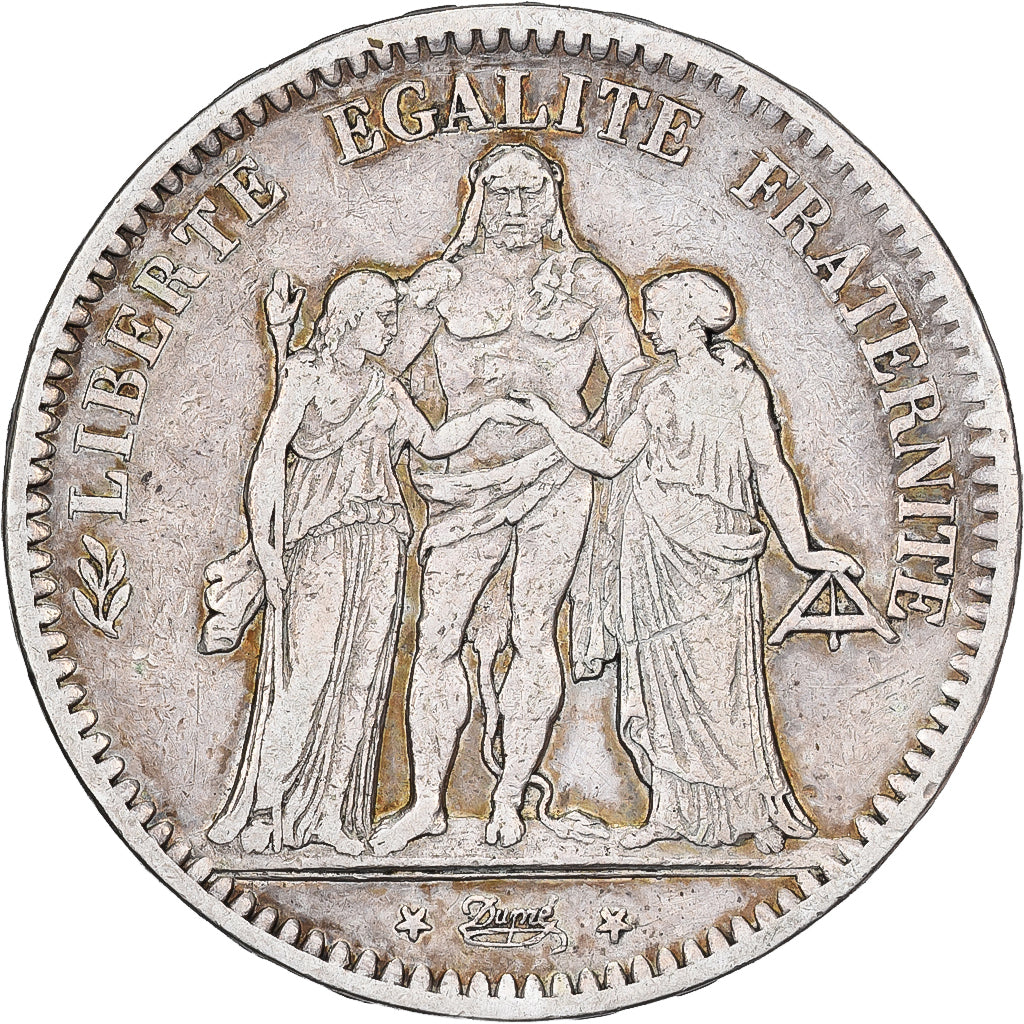 France, 5 Francs, Hercule, 1849, Strasbourg, Argent, TB+, Gadoury:683, KM:756.2