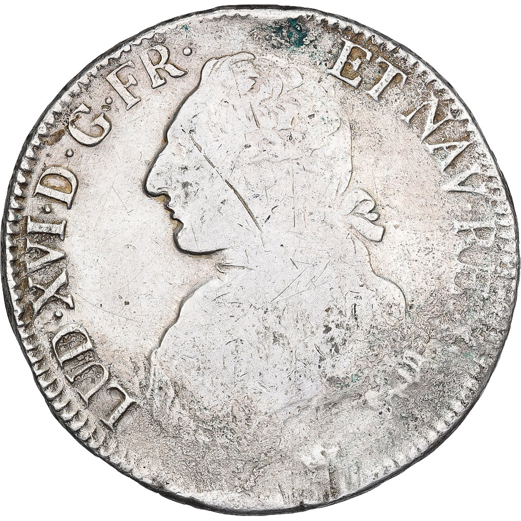 Francia, Louis XVI, Ecu, aux branches d'olivier, 1781, Toulouse, Argento, B+