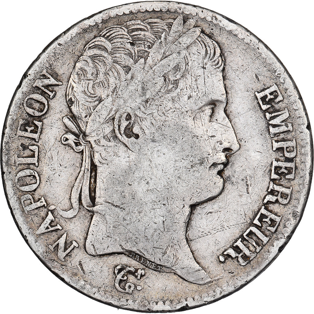 Francja, 5 Francs, Napoléon I, 1813, Paris, Srebro, VF(20-25), Gadoury:584