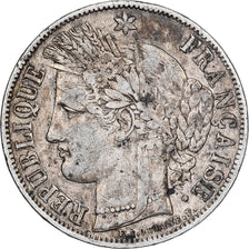 France, 5 Francs, Cérès, 1851, Paris, Argent, TB+, Gadoury:719, KM:761.1