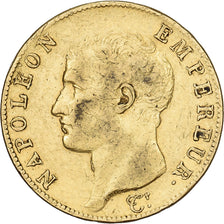 Francja, 40 Francs, Napoléon I, AN 13, Paris, Złoto, EF(40-45), Gadoury:1081