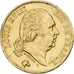 Francja, 40 Francs, Louis XVIII, 1818, Lille, Złoto, AU(55-58), Gadoury:1092