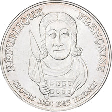 France, 100 Francs, Clovis, 1996, Silver, MS(60-62), Gadoury:953, KM:1180