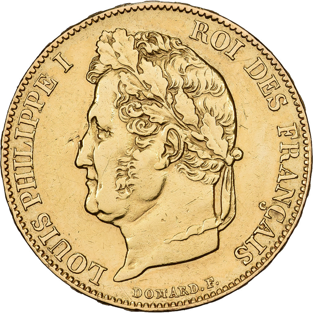 France, 20 Francs, Louis-Philippe, 1848, Paris, Gold, EF(40-45), KM:750.1