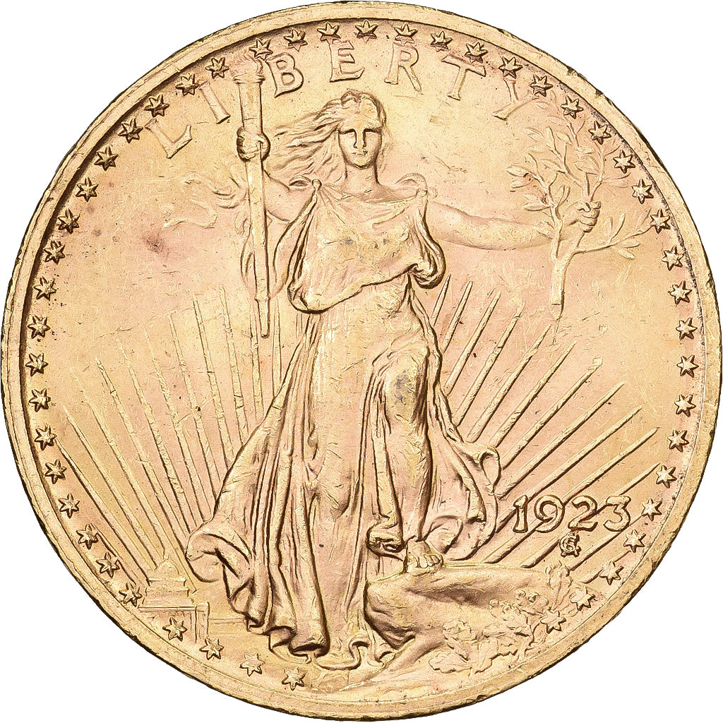 Stati Uniti, $20, Double Eagle, Saint-Gaudens, 1923, Philadelphia, Oro, SPL-