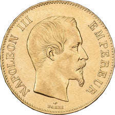 Francia, 100 Francs, Napoléon III, 1858, Paris, Oro, BB, Gadoury:1135, KM:786
