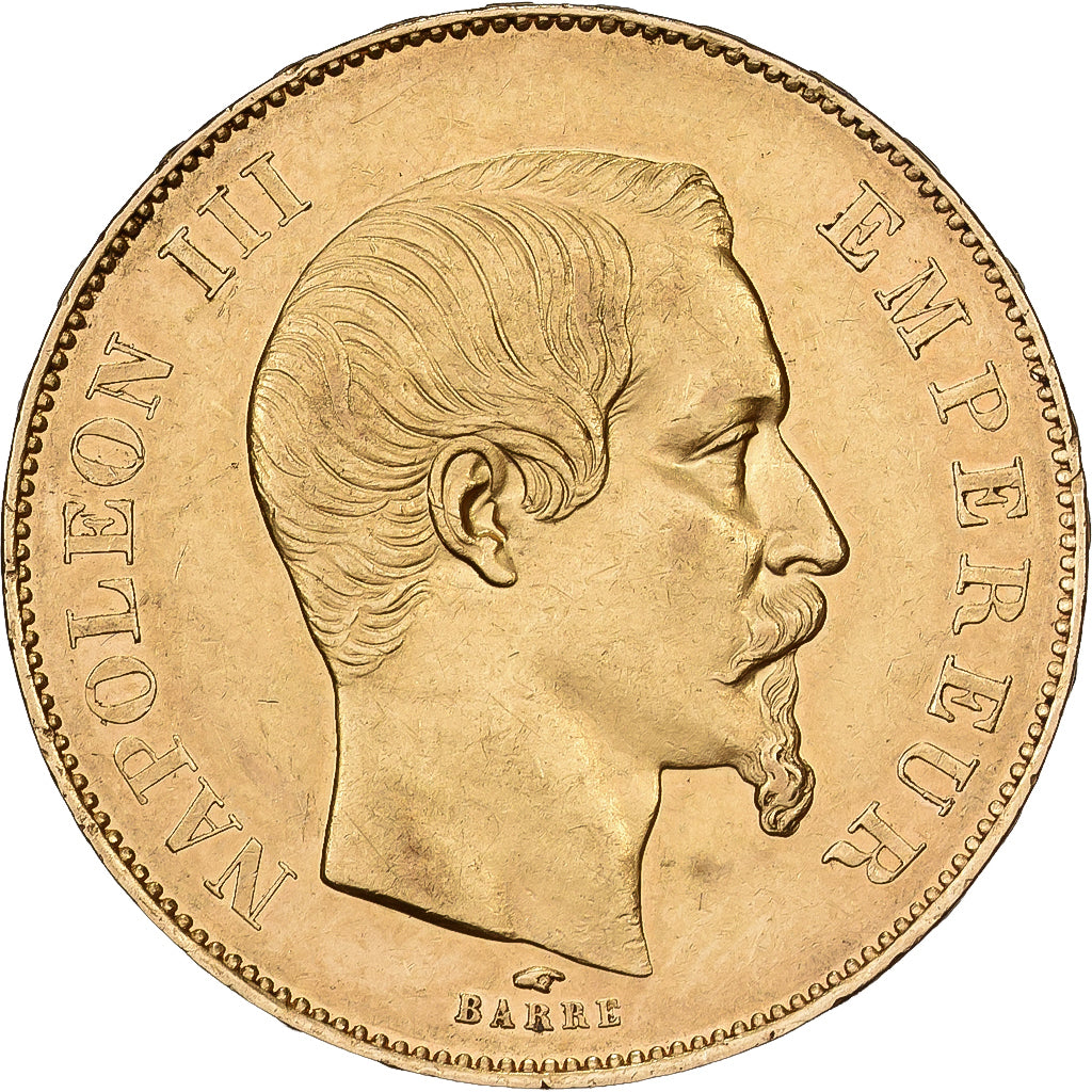 France, 50 Francs, Napoléon III, 1856, Paris, Gold, AU(50-53), KM:785.1