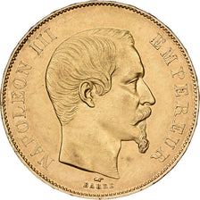 Frankrijk, 50 Francs, Napoléon III, 1856, Paris, Goud, ZF+, KM:785.1