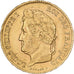 France, 40 Francs, Louis-Philippe, 1834, Paris, Gold, AU(50-53), Gadoury:1106