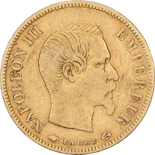 Francia, 10 Francs, Napoléon III, 1856, Paris, Oro, MB, Gadoury:1014, KM:784.3