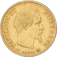 Francia, 10 Francs, Napoléon III, 1860, Paris, Oro, BB, Gadoury:1014, KM:784.3