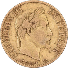 Frankreich, 10 Francs, Napoléon III, 1866, Strasbourg, Gold, S, Gadoury:1015