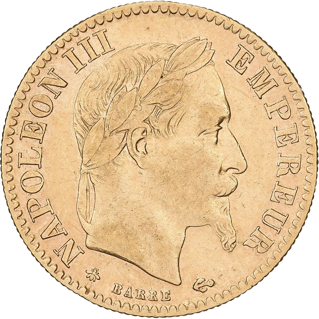 Frankrijk, 10 Francs, Napoléon III, 1864, Paris, Goud, ZF, Gadoury:1015