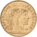 França, 10 Francs, Marianne Coq, 1901, Paris, Dourado, EF(40-45), Gadoury:1017