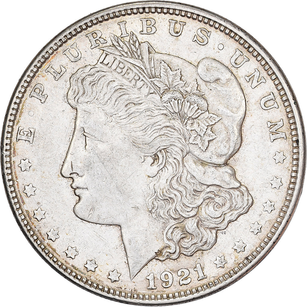 États-Unis, Dollar, Morgan, 1921, Denver, Argent, TTB, KM:110