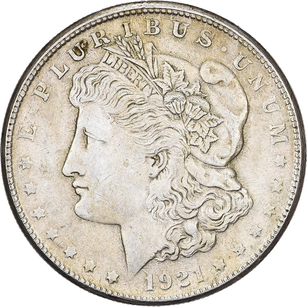 United States, Dollar, Morgan, 1921, San Francisco, Silver, EF(40-45), KM:110