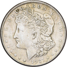 United States, Dollar, Morgan, 1921, San Francisco, Silver, EF(40-45), KM:110