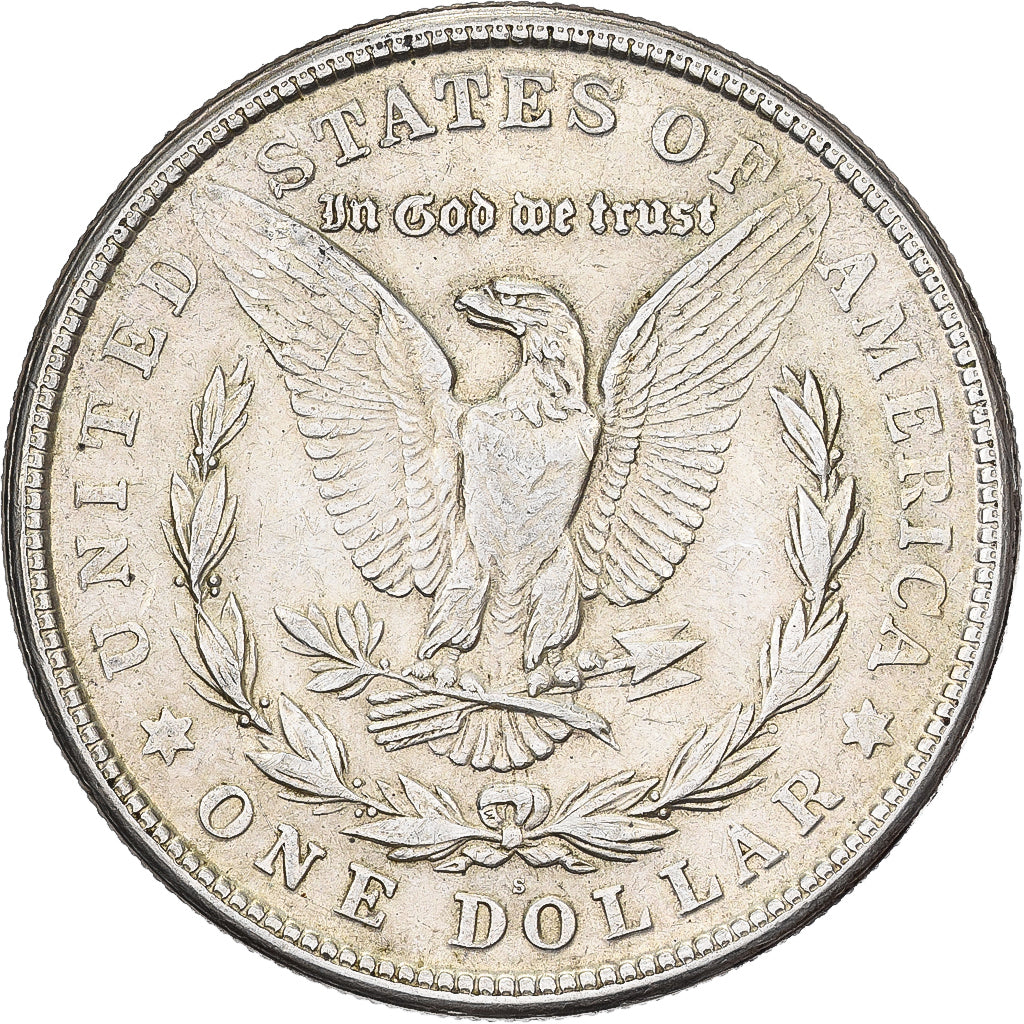 United States, Dollar, Morgan, 1921, San Francisco, Silver, EF(40-45), KM:110