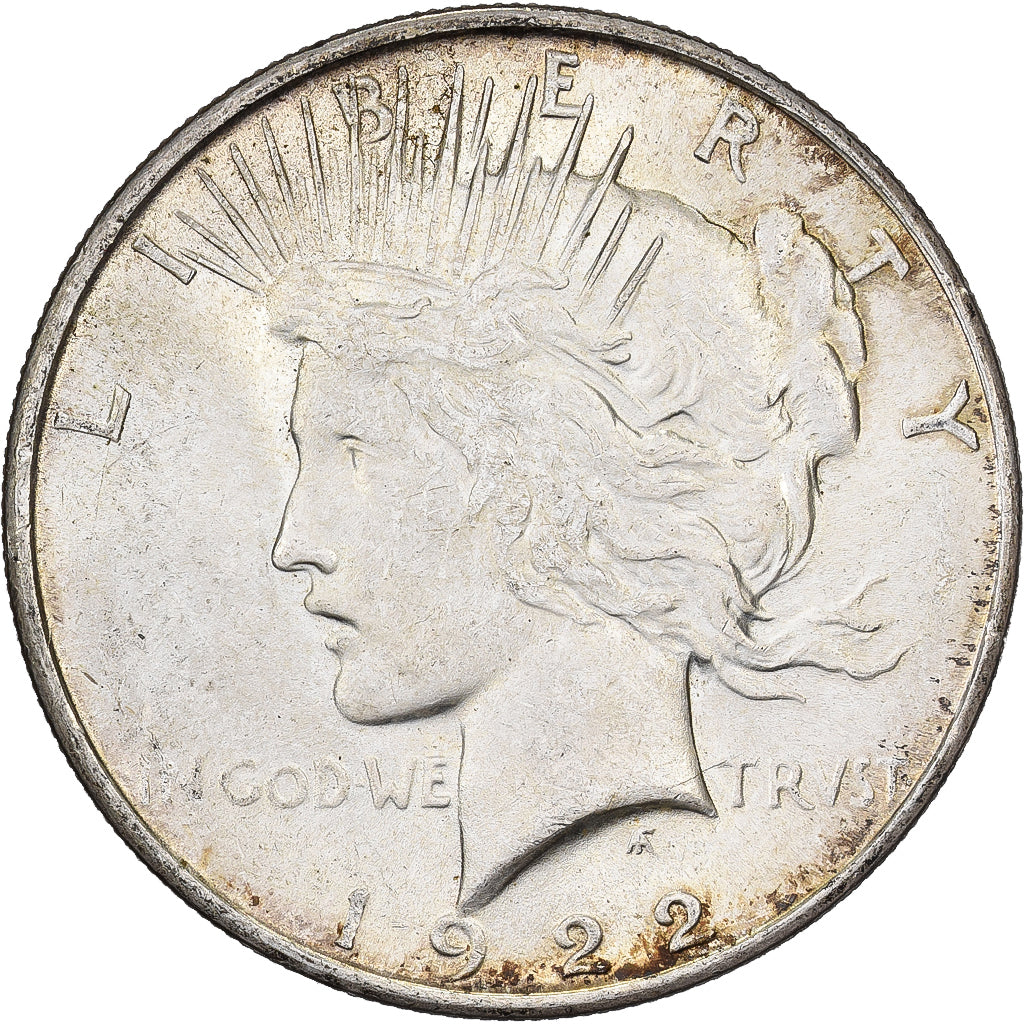Vereinigte Staaten, Dollar, Peace, 1922, Denver, Silber, SS