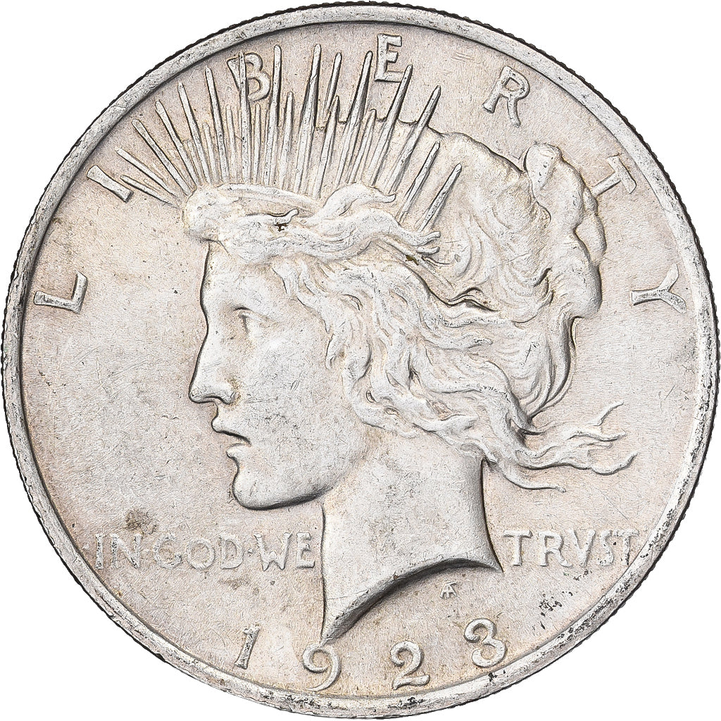 Estados Unidos da América, Dollar, Peace, 1923, Philadelphia, Prata, AU(50-53)
