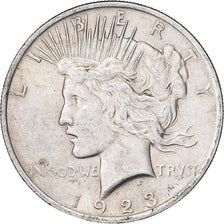 Stati Uniti, Dollar, Peace, 1923, Philadelphia, Argento, BB+, KM:150
