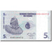 Billet, Congo Democratic Republic, 5 Centimes, 1997, 1997-11-01, KM:81a, NEUF