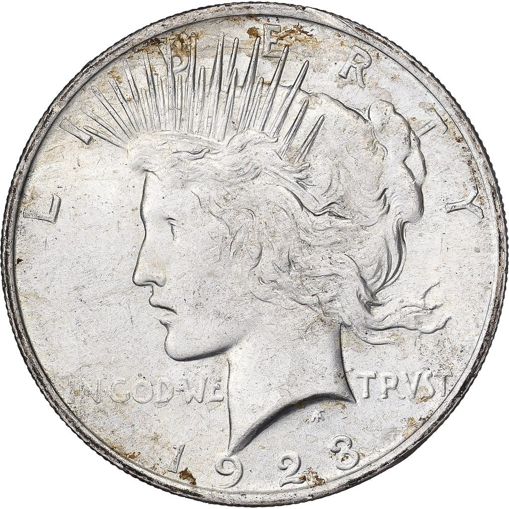États-Unis, Dollar, Peace, 1923, Philadelphie, Argent, SUP, KM:150