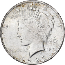United States, Dollar, Peace, 1923, Philadelphia, Silver, AU(55-58), KM:150