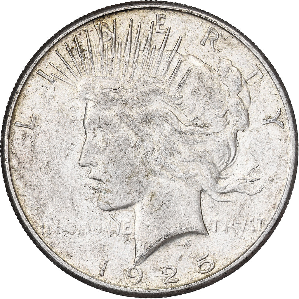 United States, Dollar, Peace, 1925, San Francisco, Silver, EF(40-45), KM:150