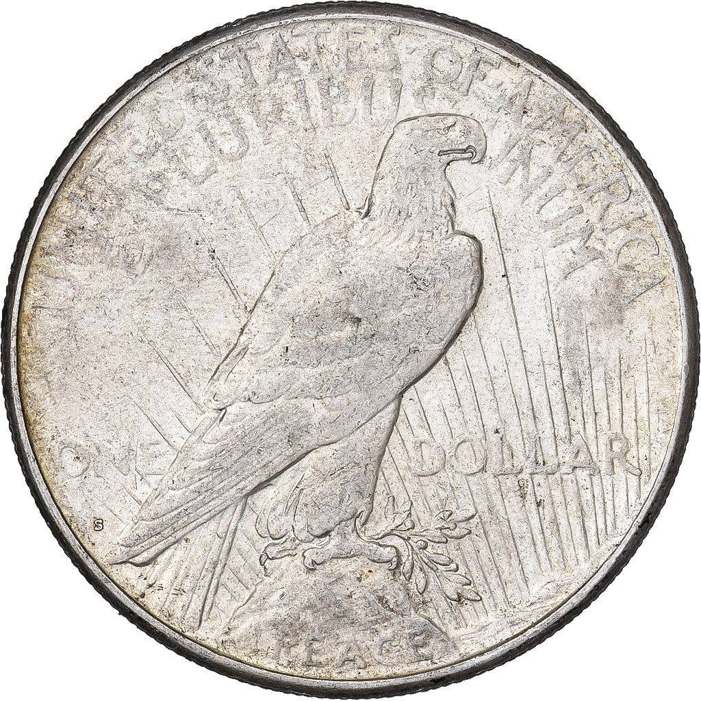 United States, Dollar, Peace, 1925, San Francisco, Silver, EF(40-45), KM:150