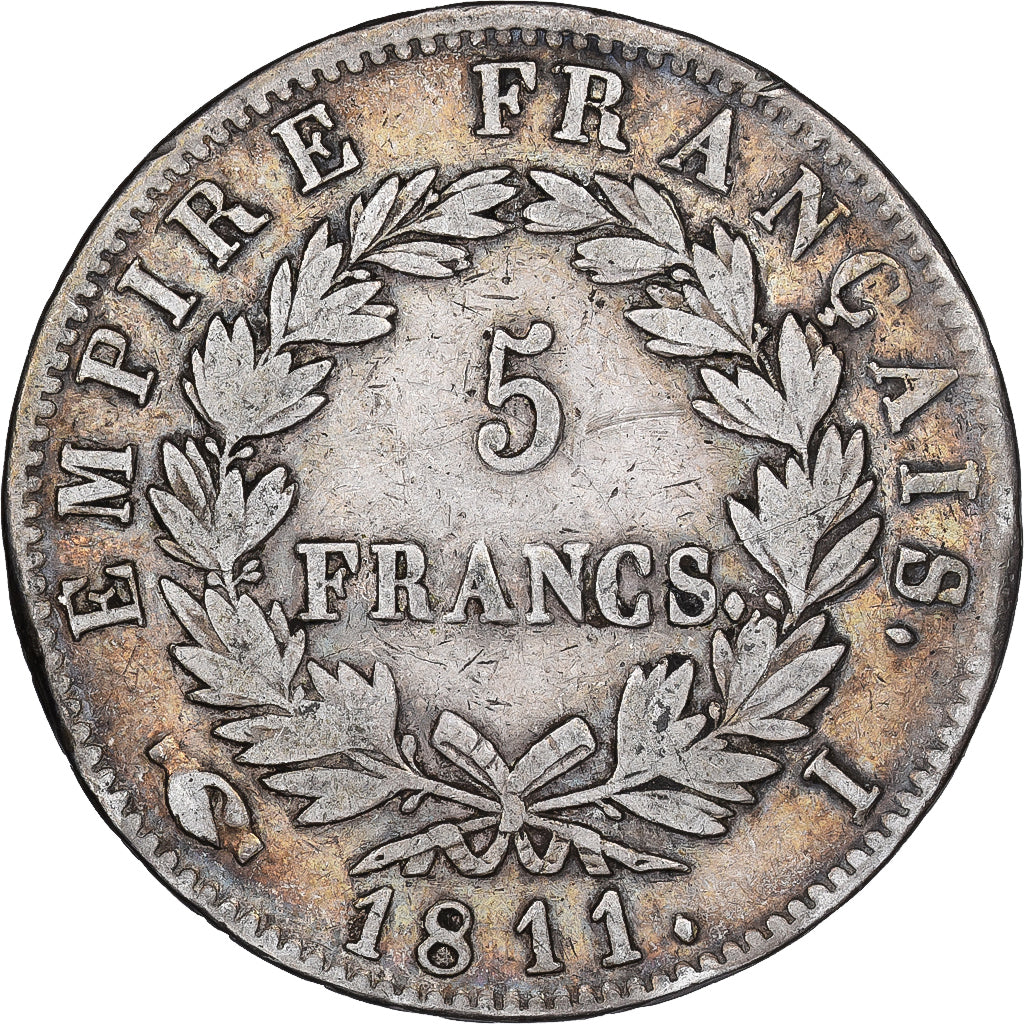 Frankreich, 5 Francs, Napoléon I, 1811, Limoges, Silber, S, Gadoury:584