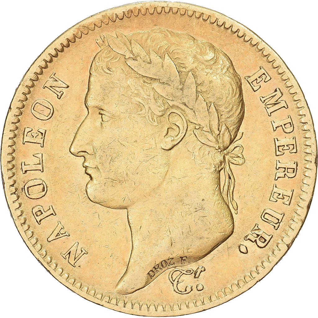 Francja, 40 Francs, Napoléon I, 1812, Paris, Złoto, EF(40-45), Gadoury:1084