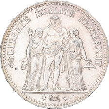 France, 5 Francs, Hercule, 1877, Paris, Silver, AU(50-53), Gadoury:745a