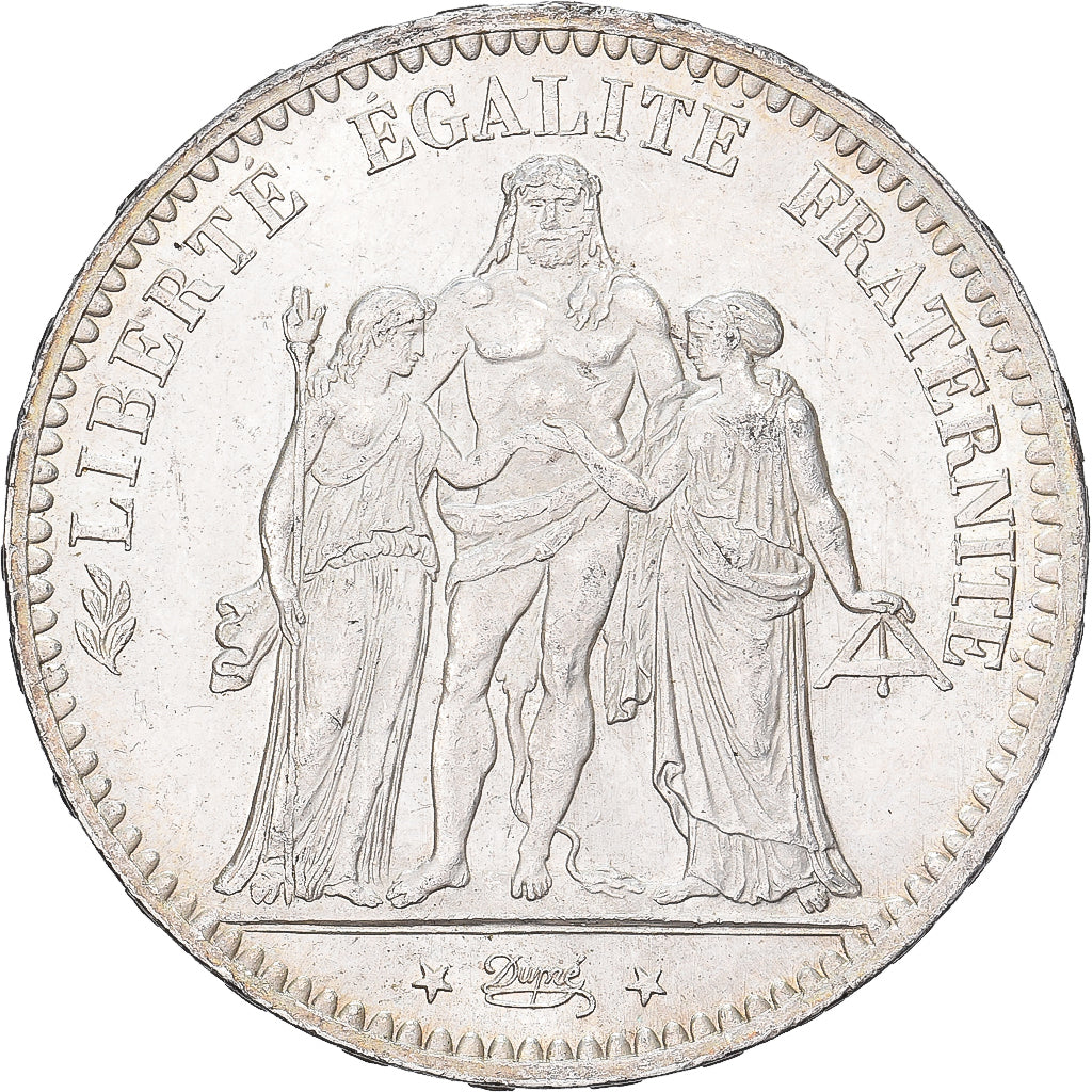 France, 5 Francs, Hercule, 1876, Paris, Argent, SUP+, Gadoury:745a, KM:820.1