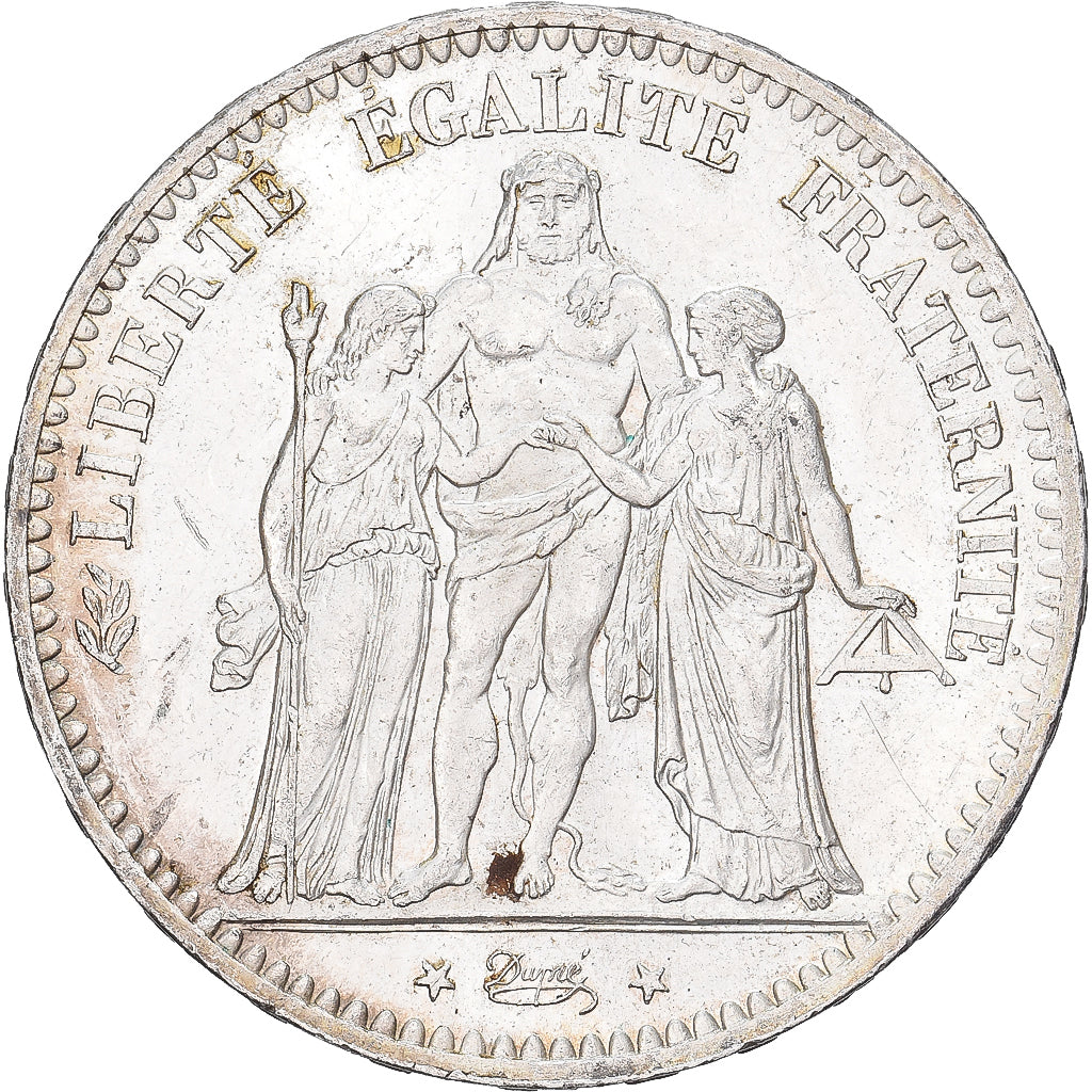 France, 5 Francs, Hercule, 1876, Paris, Argent, SUP+, Gadoury:745a, KM:820.1