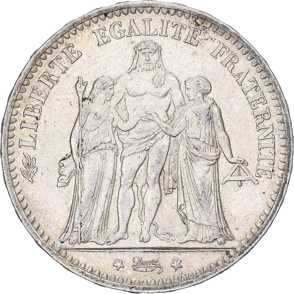 France, 5 Francs, Hercule, 1874, Paris, Argent, TTB+, Gadoury:745a, KM:820.1
