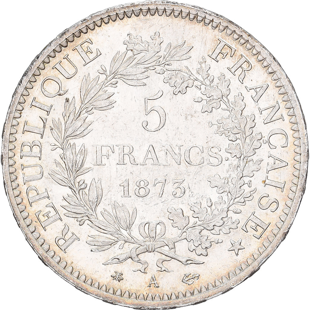 Francia, 5 Francs, Hercule, 1873, Paris, Argento, SPL, Gadoury:745.a, KM:820.1
