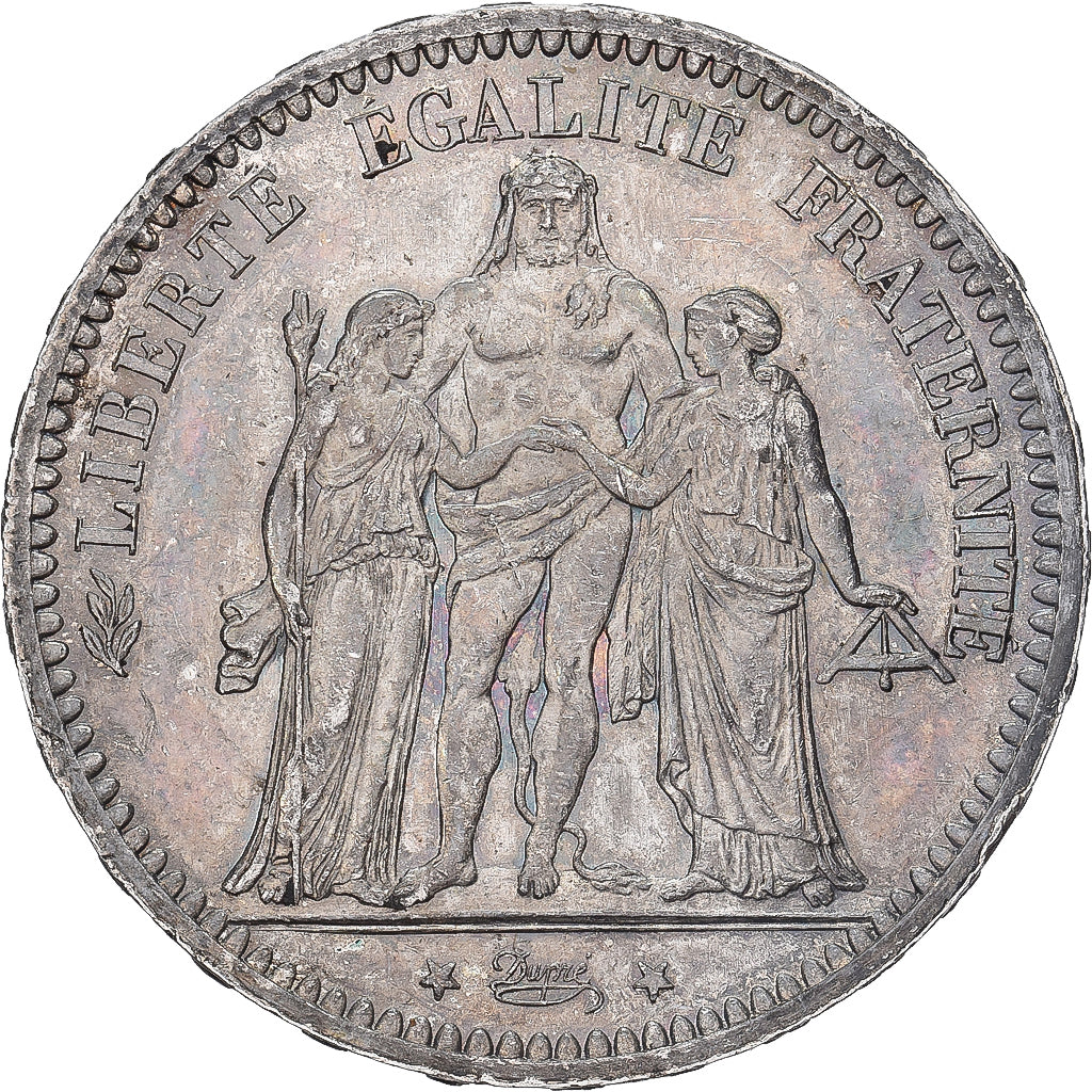 Francia, 5 Francs, Hercule, 1873, Paris, Argento, SPL, Gadoury:745.a, KM:820.1