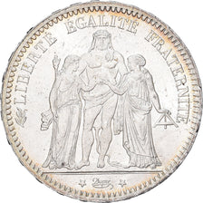 França, 5 Francs, Hercule, 1873, Paris, Prata, MS(63), Gadoury:745.a, KM:820.1