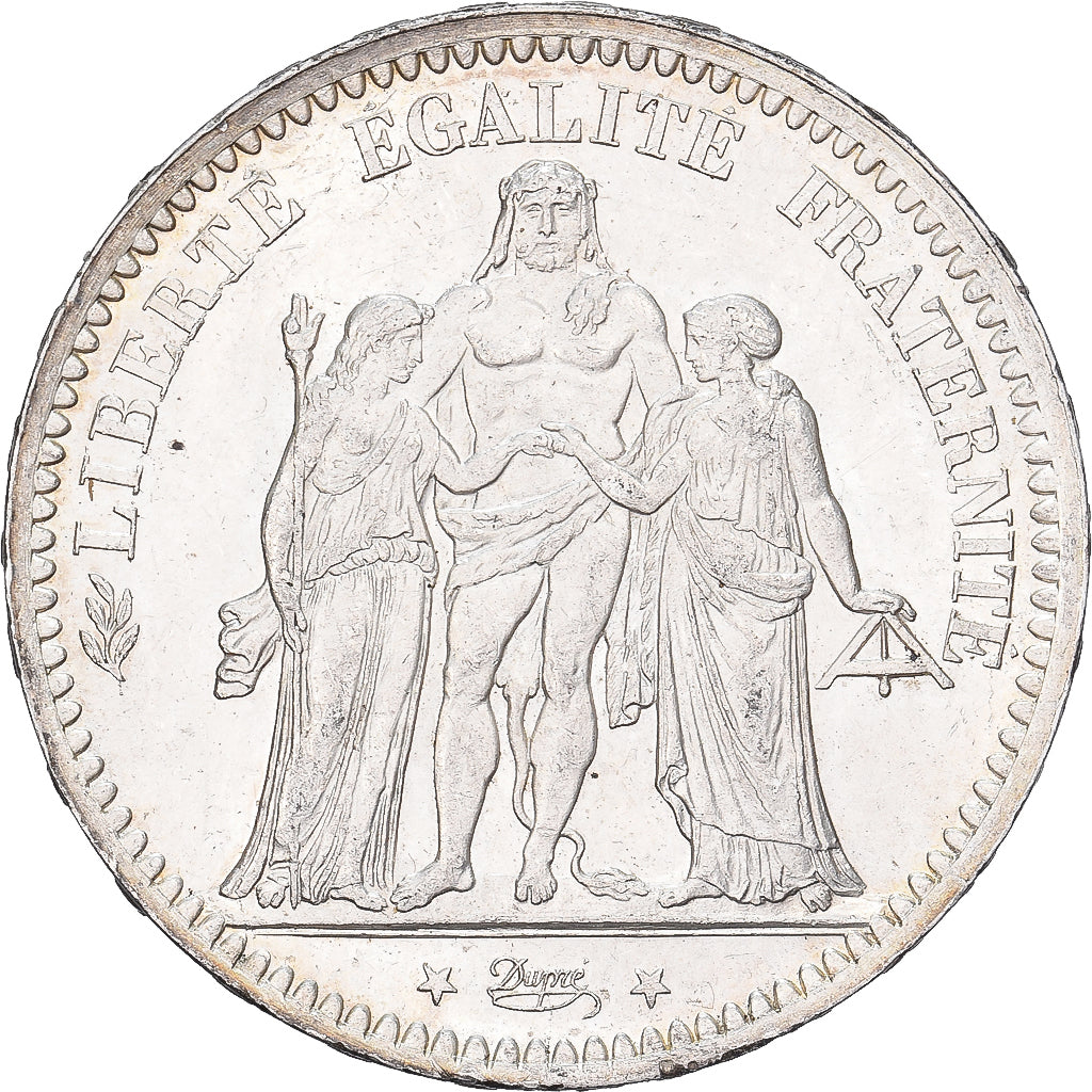 France, 5 Francs, Hercule, 1873, Paris, Silver, MS(63), Gadoury:745.a, KM:820.1