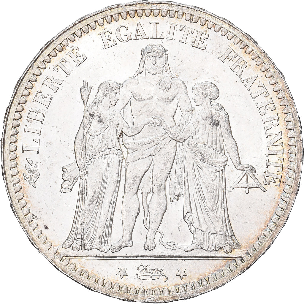 France, 5 Francs, Hercule, 1873, Paris, Silver, MS(63), Gadoury:745.a, KM:820.1