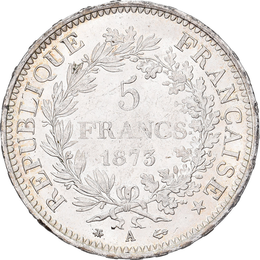 Francia, 5 Francs, Hercule, 1873, Paris, Argento, SPL, Gadoury:745.a, KM:820.1