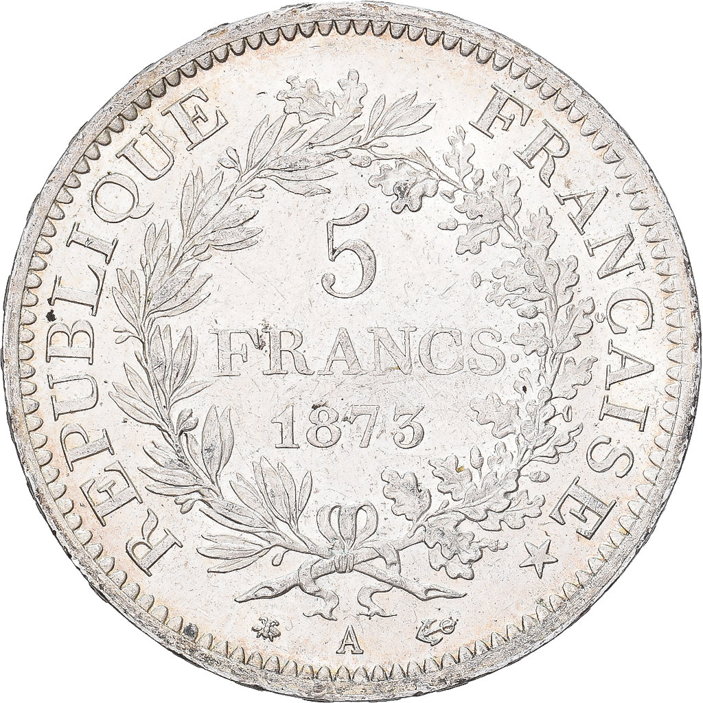 Francia, 5 Francs, Hercule, 1873, Paris, Plata, SC, Gadoury:745.a, KM:820.1
