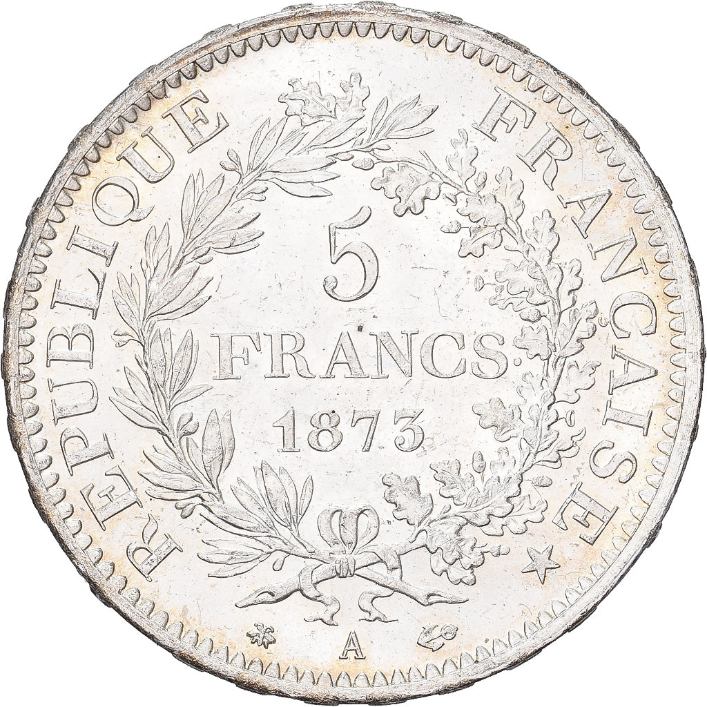 Francia, 5 Francs, Hercule, 1873, Paris, Argento, SPL, Gadoury:745.a, KM:820.1