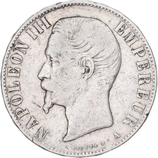 France, 5 Francs, Napoléon III, 1856, Paris, Silver, VF(20-25), Gadoury:734